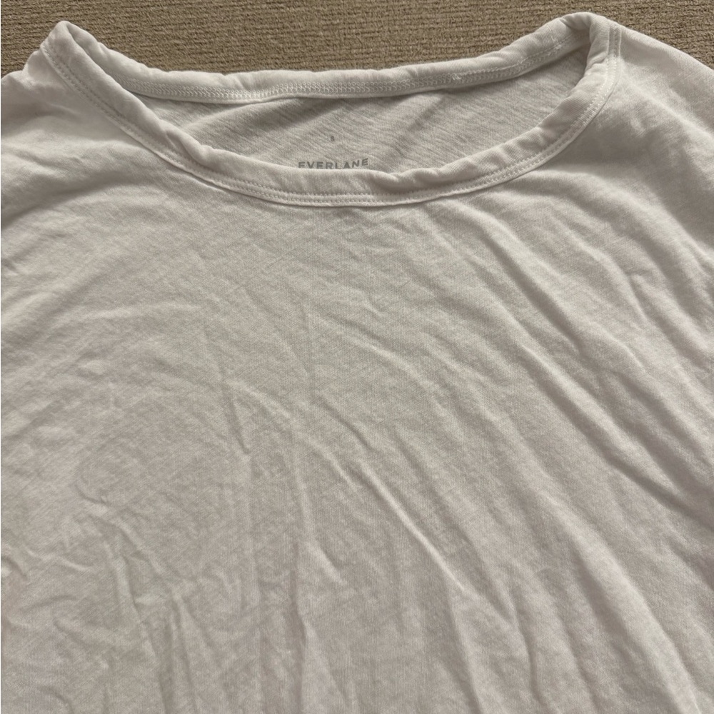 Everlane White Short Sleeve Tee - Picture 2 of 2